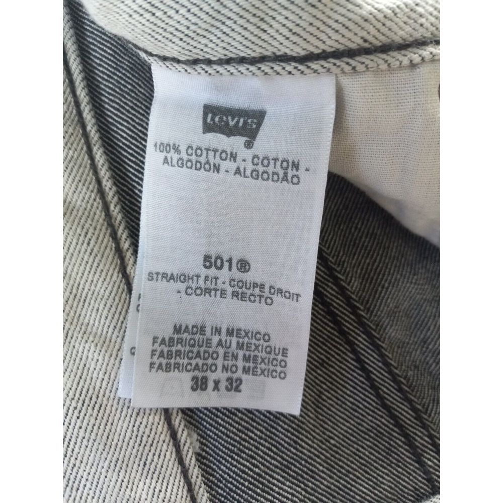Vintage LEVI'S 501 XX Men's 38x32 Denim Jeans‎ Straight Light Gray 80s 90s - Picture 16 of 16